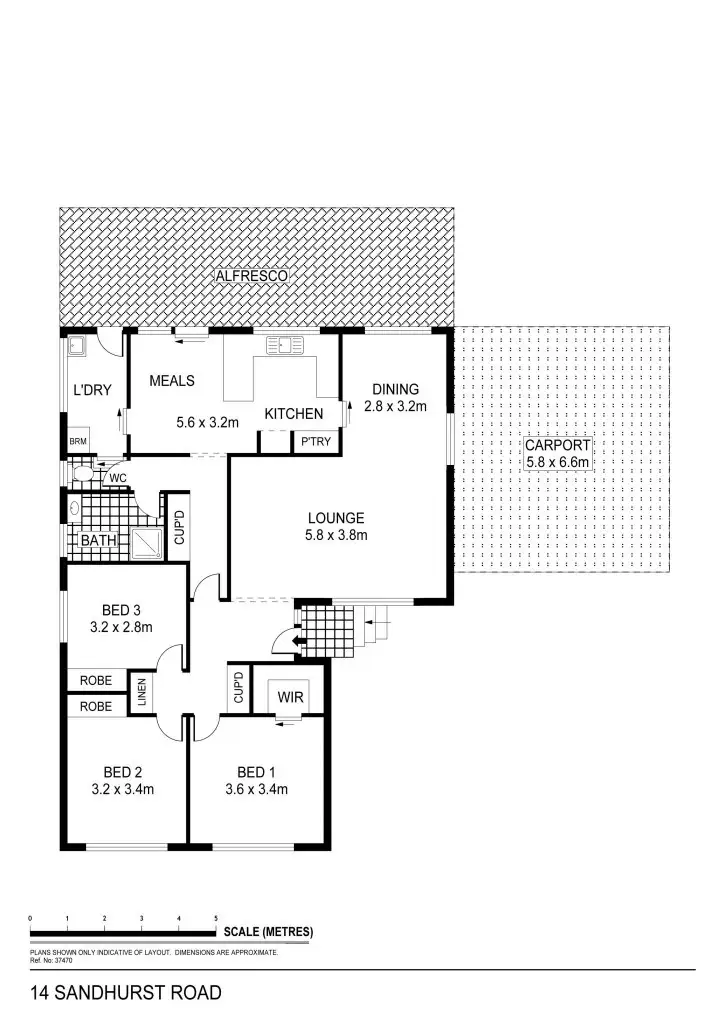 Floorplan of Homely house listing, 14 Sandhurst Road, California Gully VIC 3556