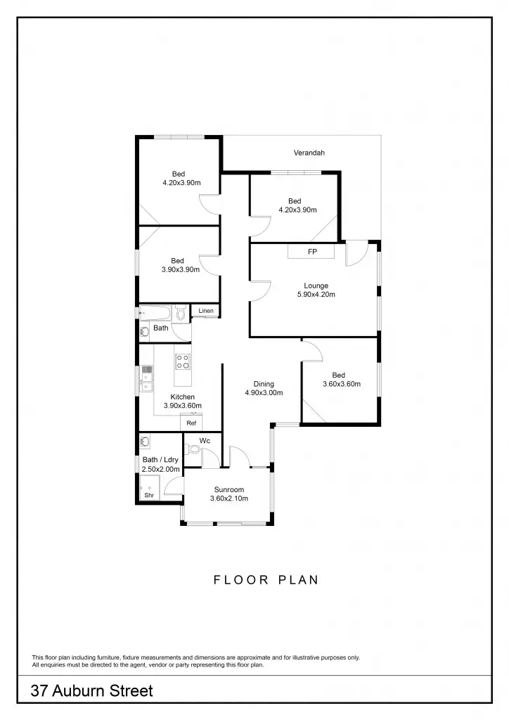 Floorplan of Homely house listing, 37 Auburn Street, Goulburn NSW 2580