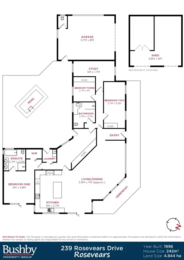 Floorplan of Homely house listing, 239 Rosevears Drive, Rosevears TAS 7277
