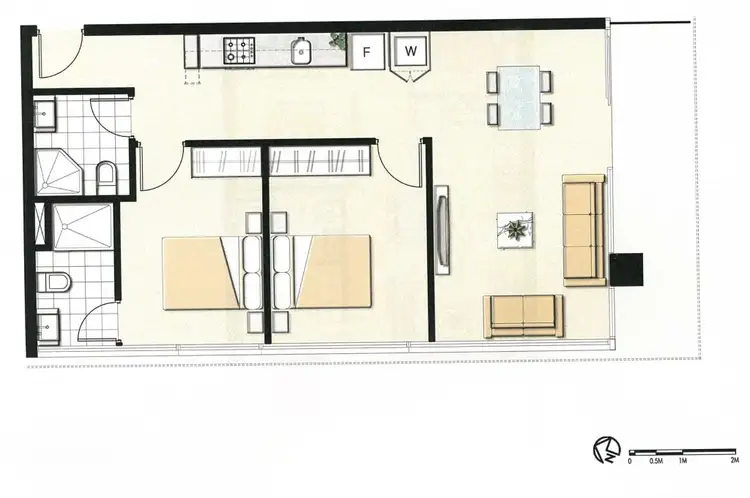 Floorplan of Homely apartment listing, 8/503 Sutherland Street, Melbourne VIC 3000