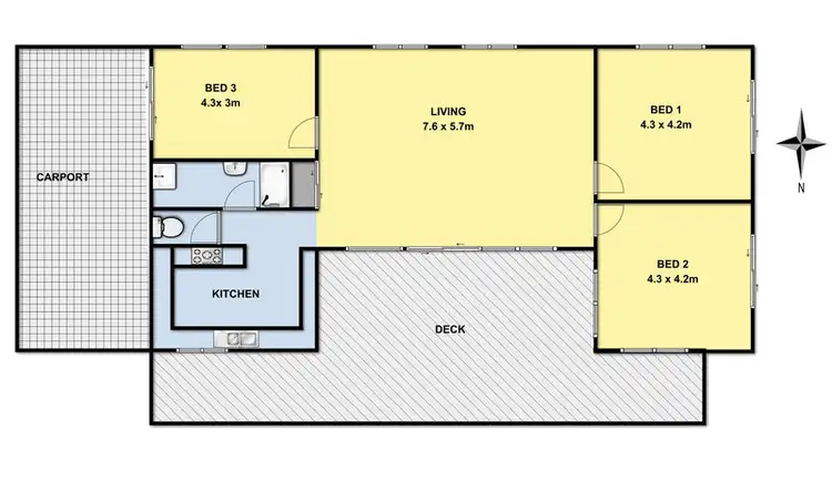 Floorplan of Homely house listing, 82 Strachan Street, Birregurra VIC 3242