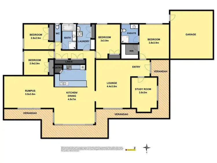 Floorplan of Homely house listing, 2 Slater Street, Elliminyt VIC 3250