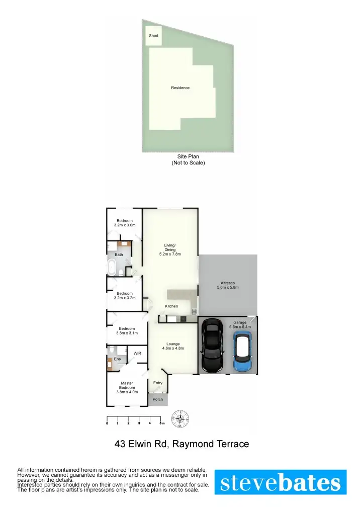 Floorplan of Homely house listing, 43 Elwin Road, Raymond Terrace NSW 2324