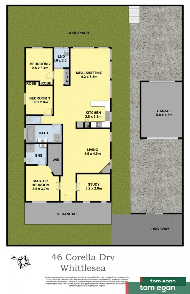 Floorplan of Homely house listing, 46 Corella Drive, Whittlesea VIC 3757