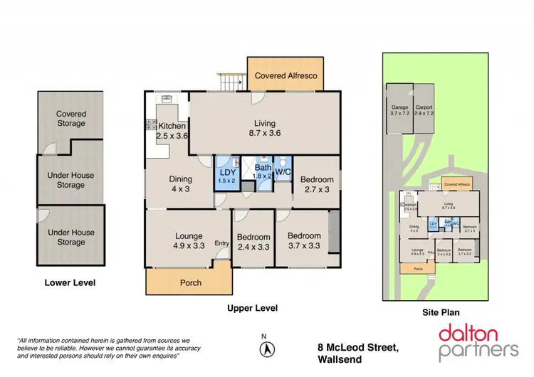Floorplan of Homely house listing, 8 McLeod Street, Wallsend NSW 2287