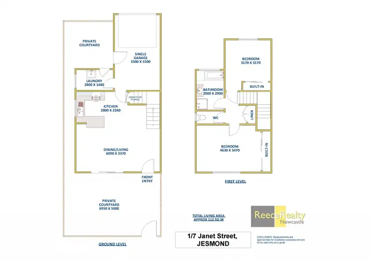 Floorplan of Homely house listing, 1/7 Janet Street, Jesmond NSW 2299