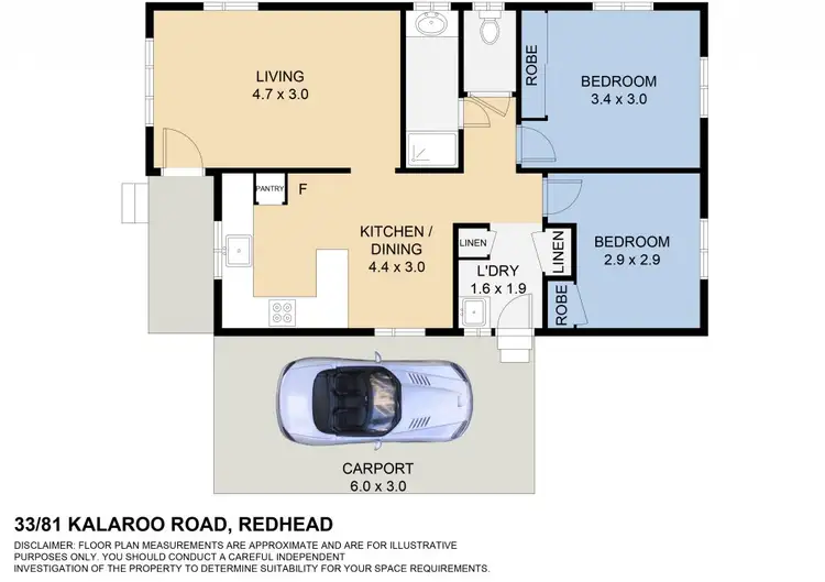 Floorplan of Homely house listing, 33/81 Kalaroo Road, Redhead NSW 2290