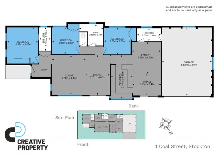 Floorplan of Homely house listing, 1 Coal Street, Stockton NSW 2295