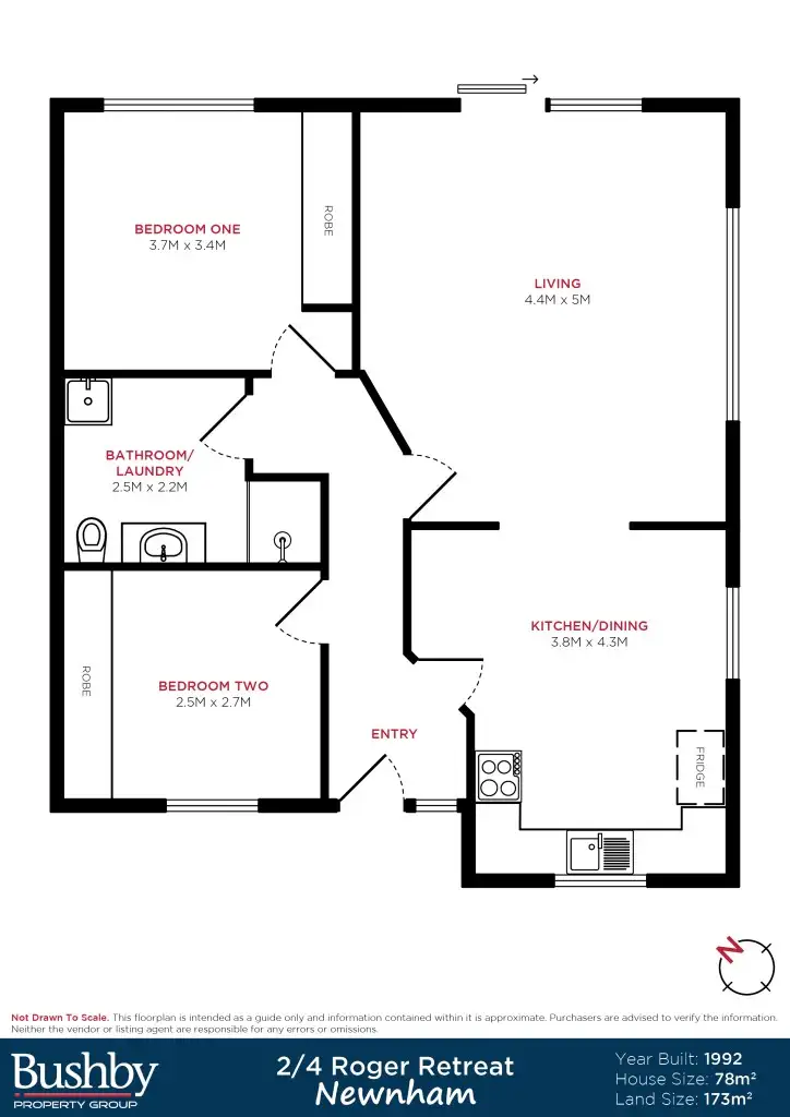 Floorplan of Homely house listing, 2/4 Roger Retreat, Newnham TAS 7248