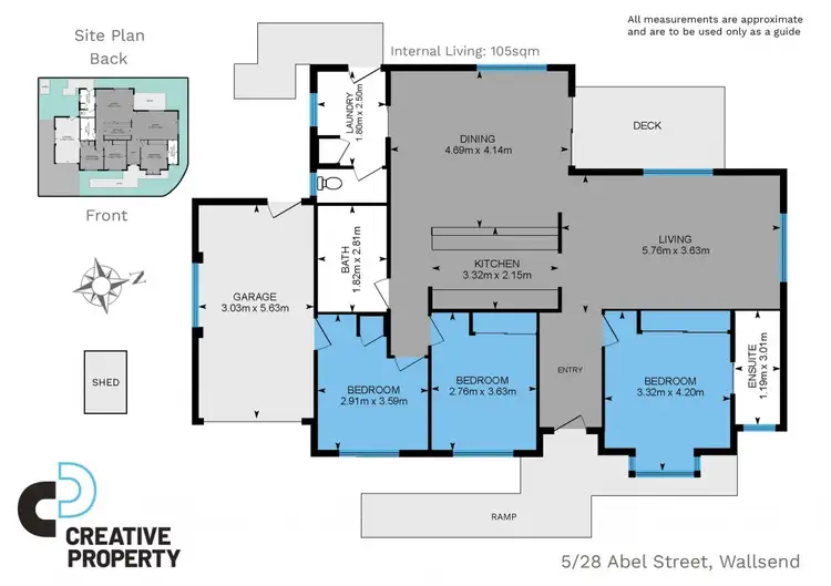 Floorplan of Homely house listing, 5/28 Abel Street, Wallsend NSW 2287