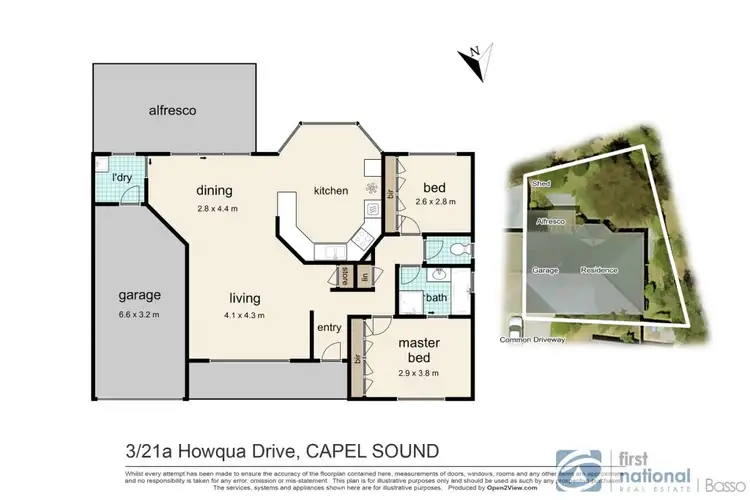 Floorplan of Homely townhouse listing, 3/21a Howqua Dve, Capel Sound VIC 3940