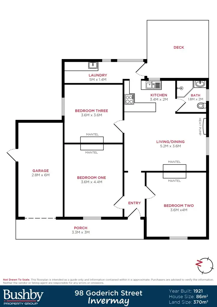 Floorplan of Homely house listing, 98 Goderich Street, Invermay TAS 7248