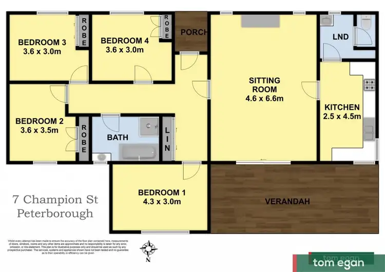 Floorplan of Homely house listing, 7 Champion Street, Peterborough VIC 3270
