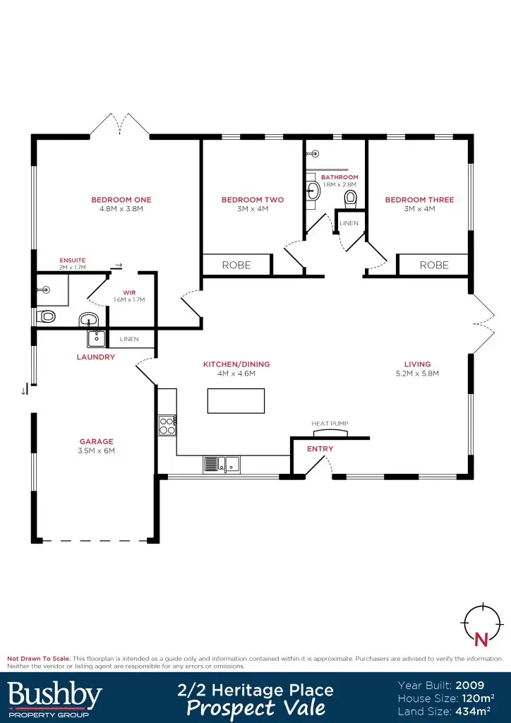 Floorplan of Homely house listing, 2/2 Heritage Place, Prospect Vale TAS 7250