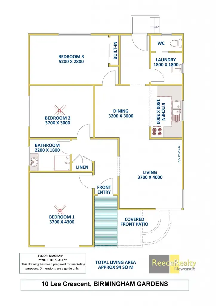 Floorplan of Homely house listing, 10 Lee Crescent, Birmingham Gardens NSW 2287