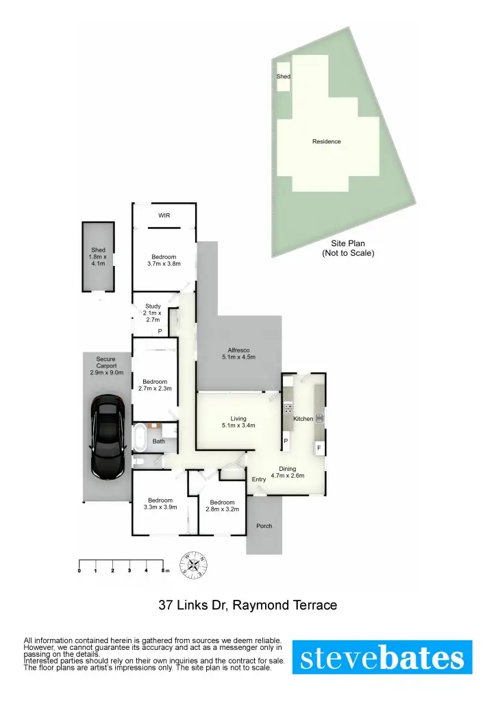 Floorplan of Homely house listing, 37 Links Drive, Raymond Terrace NSW 2324