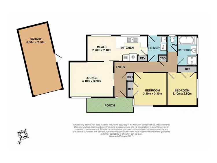 Floorplan of Homely unit listing, 2/2 Tracey Close, Keysborough VIC 3173