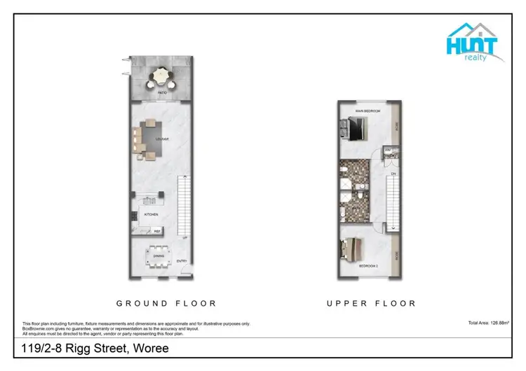Floorplan of Homely townhouse listing, 119/2-8 Rigg Street, Woree QLD 4868