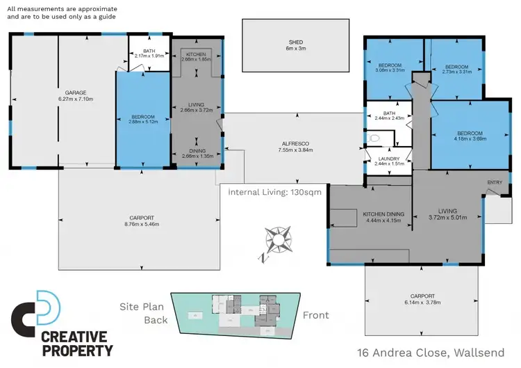 Floorplan of Homely house listing, 16 Andrea Close, Wallsend NSW 2287