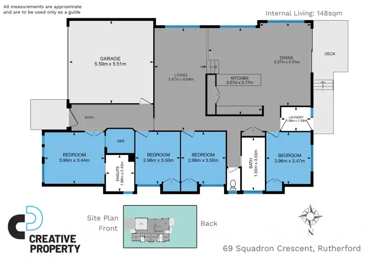 Floorplan of Homely house listing, 69 Squadron Crescent, Rutherford NSW 2320