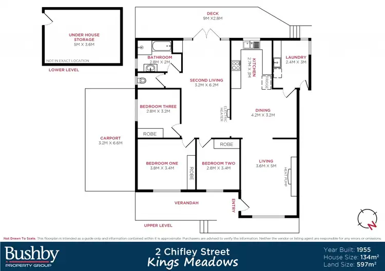 Floorplan of Homely house listing, 2 Chifley Street, Kings Meadows TAS 7249