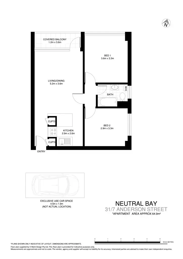 Floorplan of Homely apartment listing, 31/7 Anderson St, Neutral Bay NSW 2089