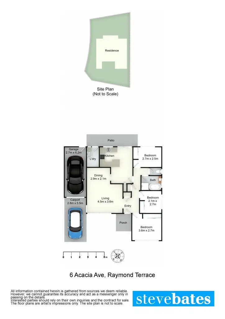Floorplan of Homely house listing, 6 Acacia Avenue, Raymond Terrace NSW 2324