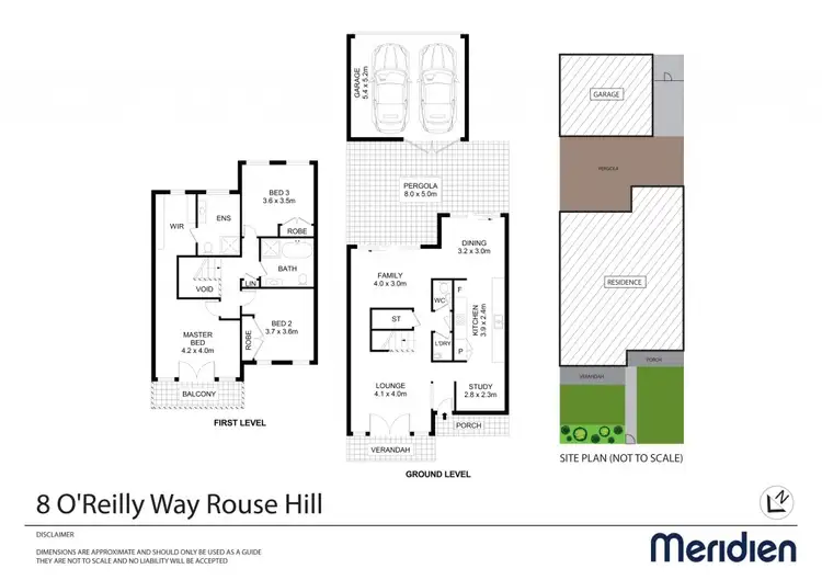 Floorplan of Homely house listing, 8 O'Reilly Way, Rouse Hill NSW 2155