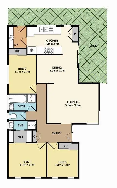Floorplan of Homely house listing, 26 Wallan Road, Whittlesea VIC 3757