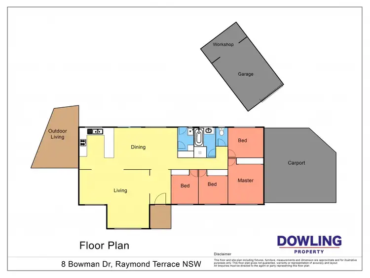 Floorplan of Homely house listing, 8 Bowman Drive, Raymond Terrace NSW 2324