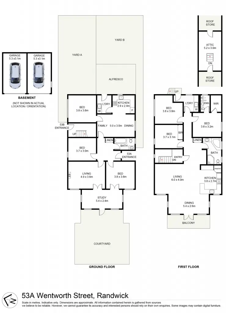 Floorplan of Homely house listing, 53a Wentworth Street, Randwick NSW 2031