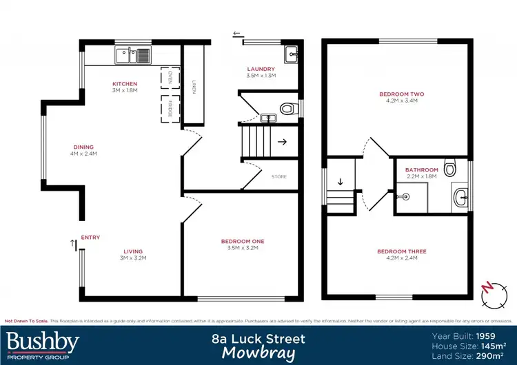 Floorplan of Homely house listing, 8A Luck Street, Mowbray TAS 7248