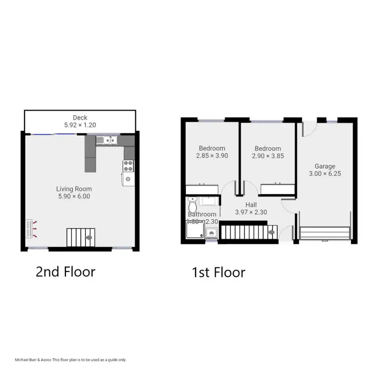 Floorplan of Homely unit listing, 2/11 Hawley Place, Hawley Beach TAS 7307