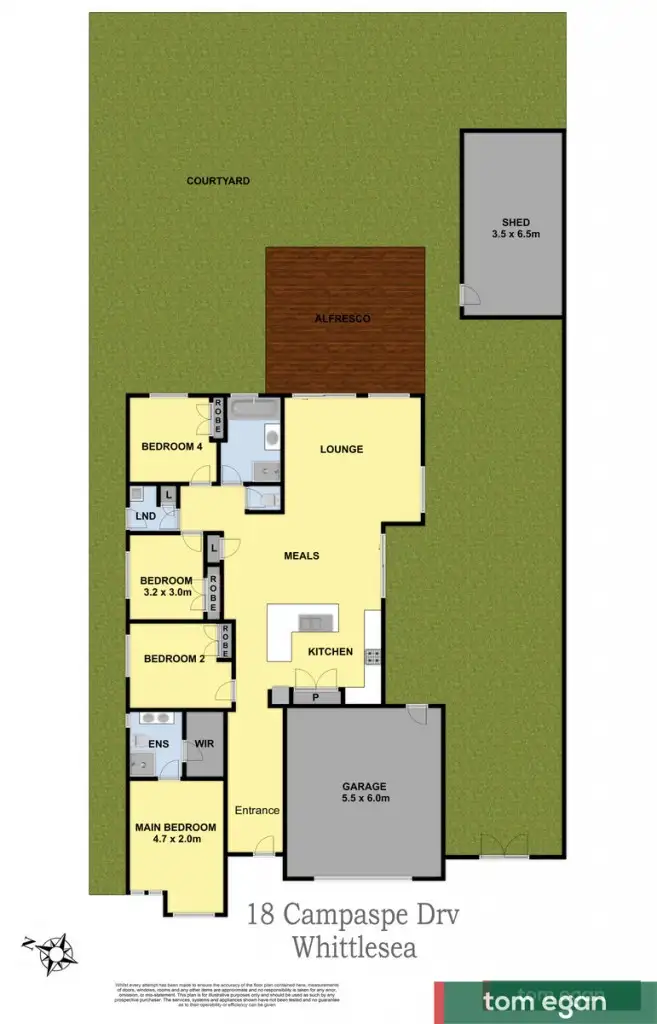 Floorplan of Homely house listing, 18 Campaspe Drive, Whittlesea VIC 3757