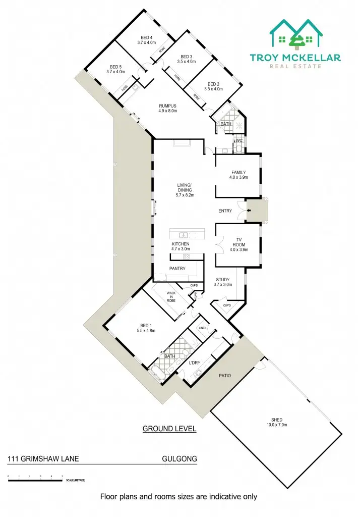 Floorplan of Homely rural property listing, 111 Grimshaw Lane, Gulgong NSW 2852