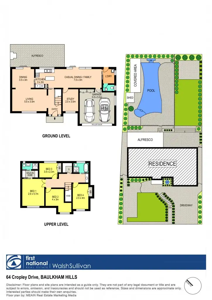 Floorplan of Homely house listing, 64 Cropley Drive, Baulkham Hills NSW 2153