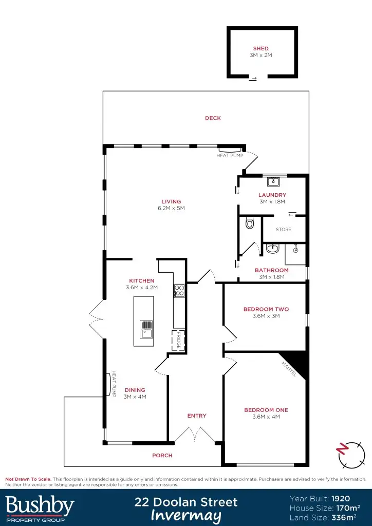 Floorplan of Homely house listing, 22 Doolan Street, Invermay TAS 7248