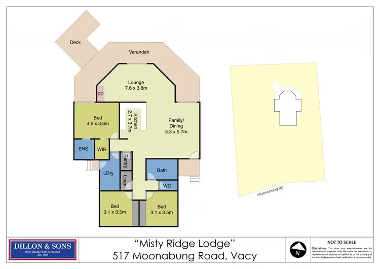 Floorplan of Homely rural property listing, 517 Moonabung Road, Vacy NSW 2421