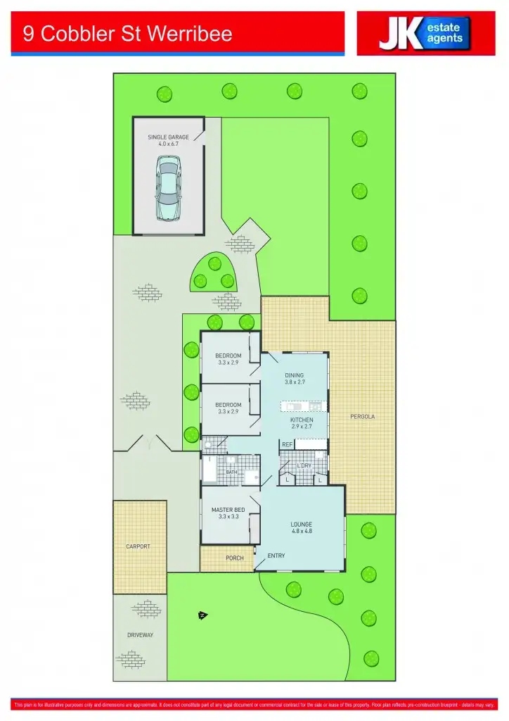 Floorplan of Homely house listing, 9 Cobbler Street, Werribee VIC 3030