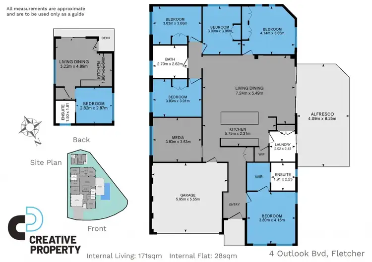 Floorplan of Homely house listing, 4 Outlook Boulevard, Fletcher NSW 2287