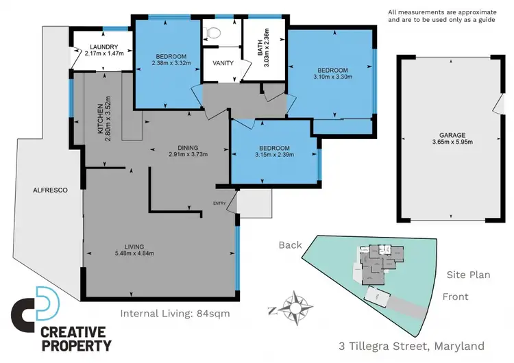 Floorplan of Homely house listing, 3 Tillegra Street, Maryland NSW 2287