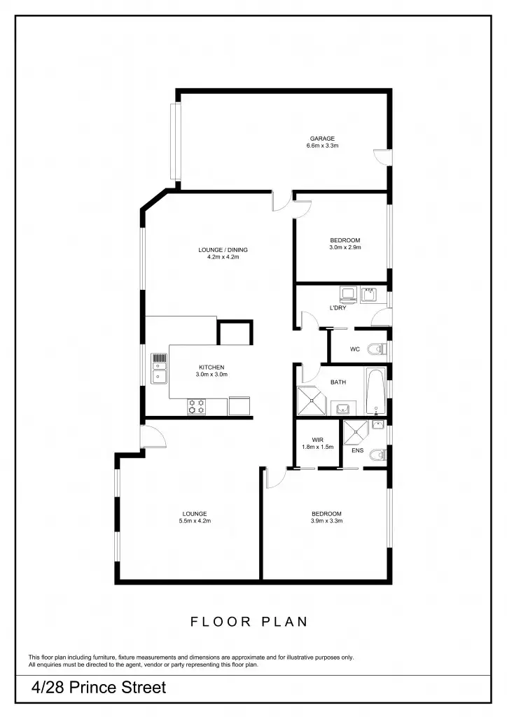 Floorplan of Homely unit listing, 4/28 Prince Street, Goulburn NSW 2580