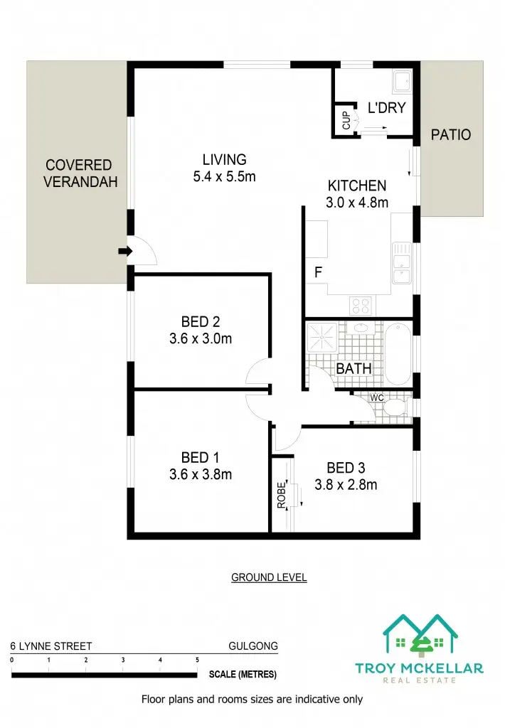 Floorplan of Homely house listing, 6 Lynne Street, Gulgong NSW 2852