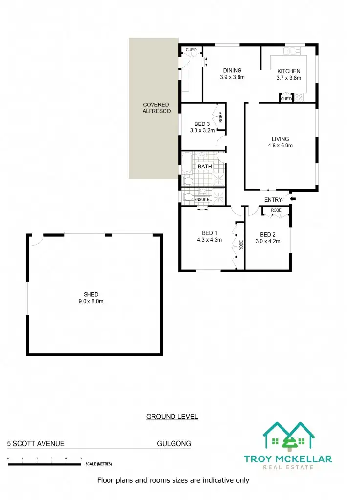 Floorplan of Homely house listing, 5 Scott Avenue, Gulgong NSW 2852