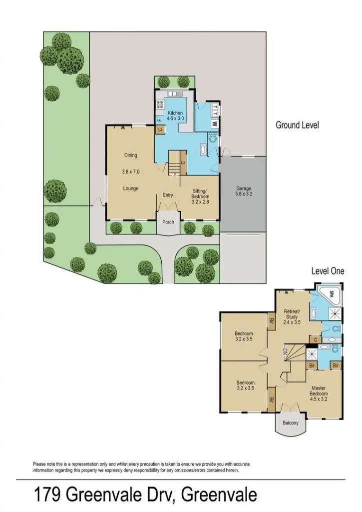 Floorplan of Homely house listing, 179 Greenvale Drive, Greenvale VIC 3059
