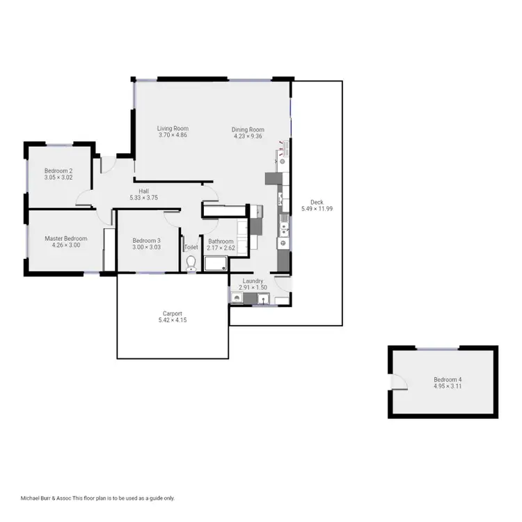 Floorplan of Homely house listing, 5 Carter Place, Devonport TAS 7310
