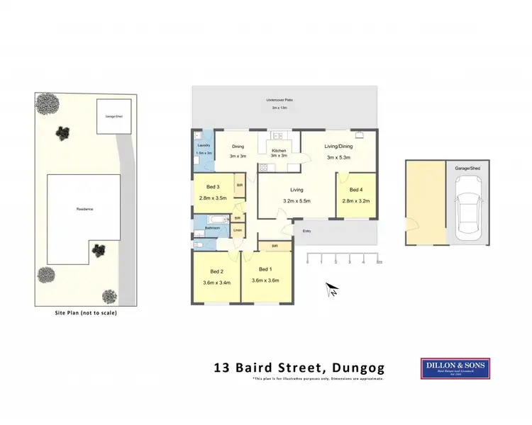 Floorplan of Homely house listing, 13 Baird Street, Dungog NSW 2420