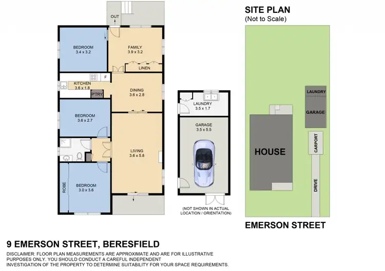 Floorplan of Homely house listing, 9 Emerson Street, Beresfield NSW 2322