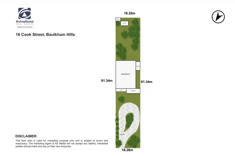Floorplan of Homely house listing, 16 Cook Street, Baulkham Hills NSW 2153