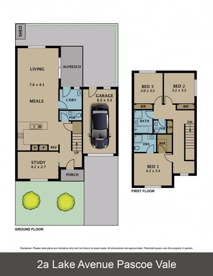 Floorplan of Homely townhouse listing, 2a Lake Avenue, Pascoe Vale VIC 3044